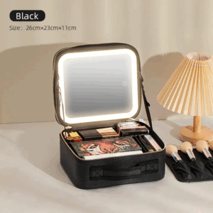 Beauty Reformation Travel Makeup Bag with Adjustable Dividers