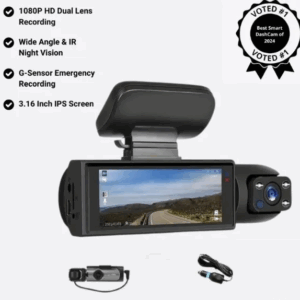🎥Enesy Front & Rear Dash Cam📹