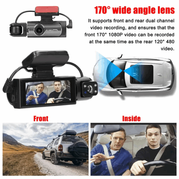 🎥Enesy Front & Rear Dash Cam📹 - Image 3