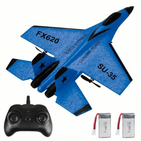 SU-35 Remote Control Jet – 2.4GHz RC Foam Glider Plane with 2 Batteries - Image 4