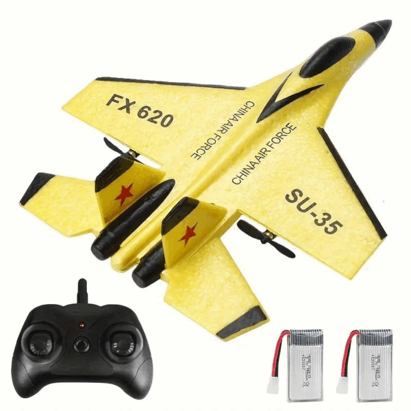 SU-35 Remote Control Jet – 2.4GHz RC Foam Glider Plane with 2 Batteries - Image 3