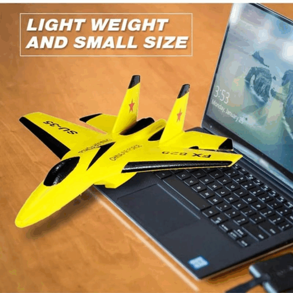 SU-35 Remote Control Jet – 2.4GHz RC Foam Glider Plane with 2 Batteries - Image 2
