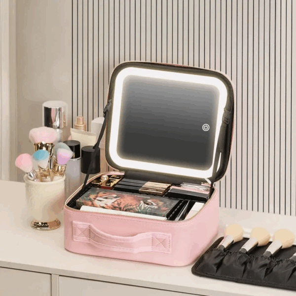 Beauty Reformation Travel Makeup Bag with Adjustable Dividers - Image 6