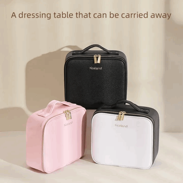 Beauty Reformation Travel Makeup Bag with Adjustable Dividers - Image 2